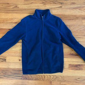 Uniqlo Full-Zip Fleece Jacket, Cobalt Blue, XS